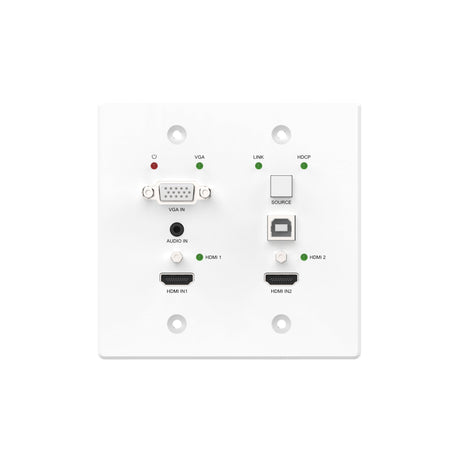 VigilLink 3x1 Wall Plate with Auto-Switching and VGA/Dual HDMI TX/RX Set