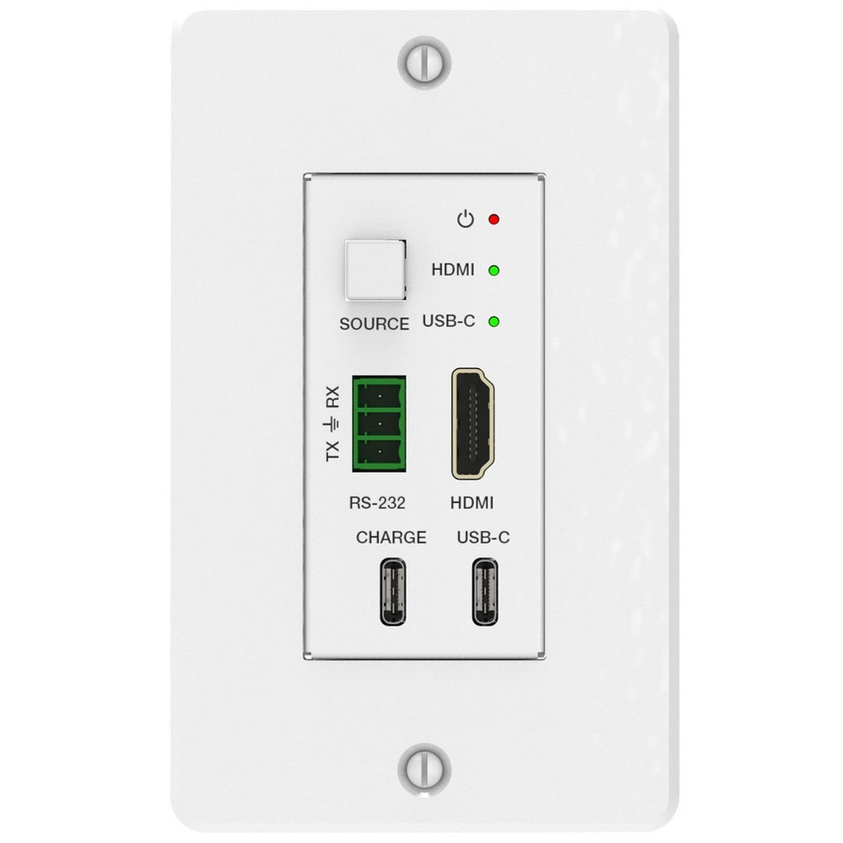 VigilLink 2x1 Wall Plate HDMI/USB-C Switcher/Transmitter/Receiver Kit