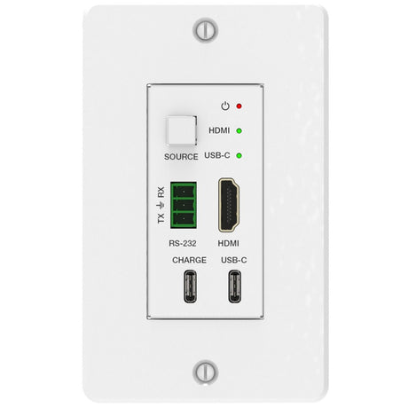 VigilLink 2x1 Wall Plate HDMI/USB-C Switcher/Transmitter/Receiver Kit