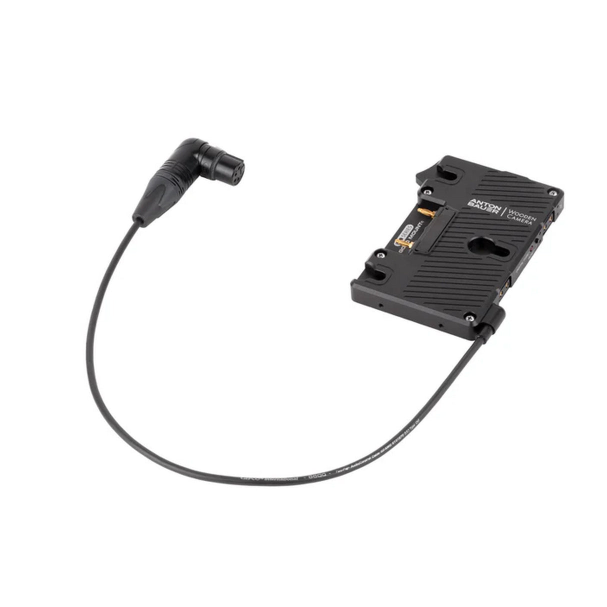 Wooden Camera WC Pro 4‑Pin XLR Right Angle, Gold Mount