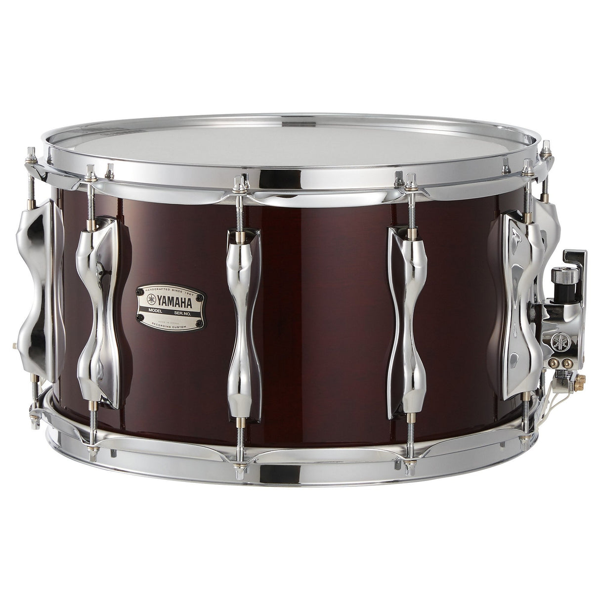 Yamaha Recording Custom Birch Snare Drum 10 1-Piece Lugs 1.6 Millimeter Steel Hoops - Classic Walnut / 14 x 8 inches
