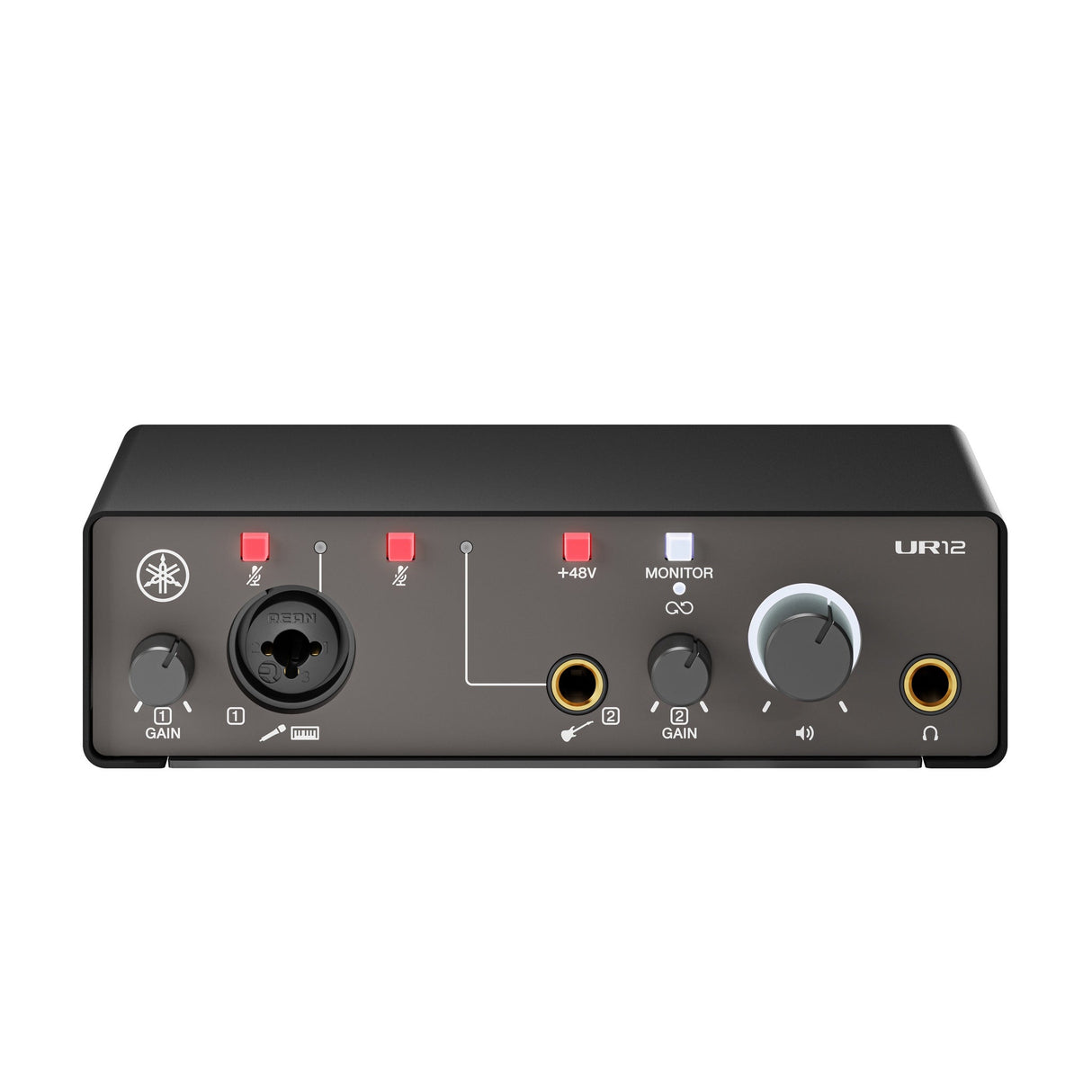 Yamaha UR12MK3 2x2 USB Audio Interface with 1 Mic Preamp and 24-bit 192 kHz Recording