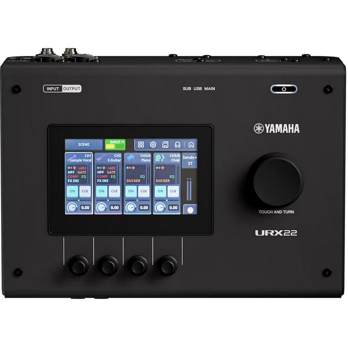 Yamaha URX22 4-In / 2-Out Dual USB-C Audio Interface with Touchscreen
