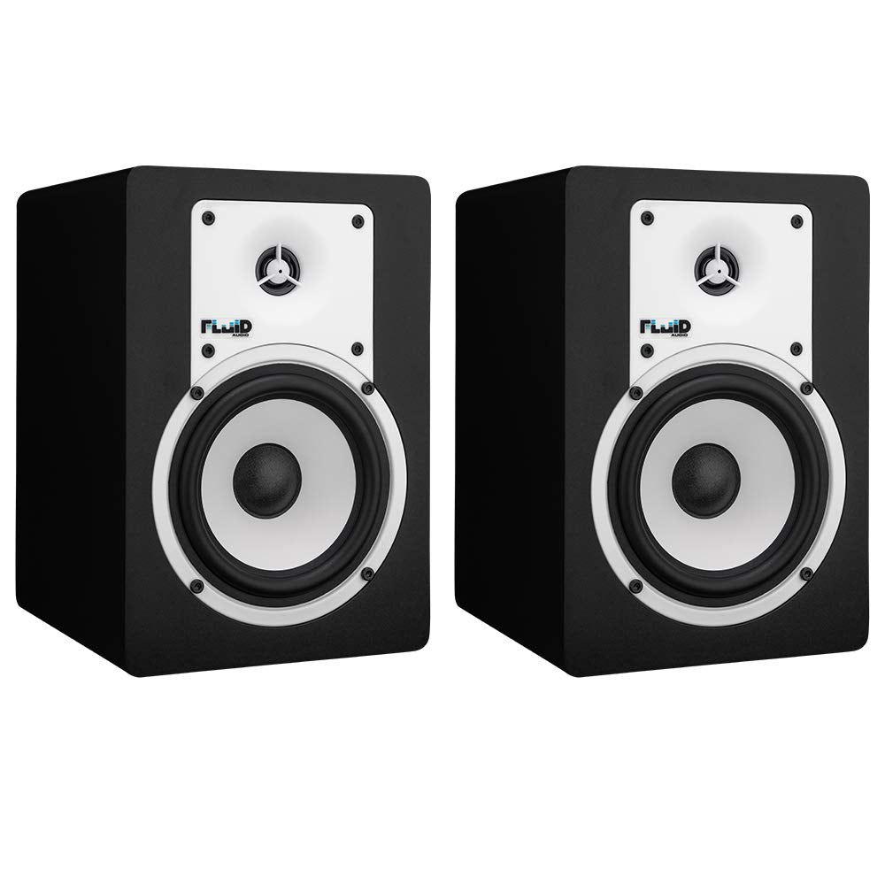 Fluid Audio C5 BT 2-Way 5 Inch Active Bluetooth Studio Monitor Black Pair