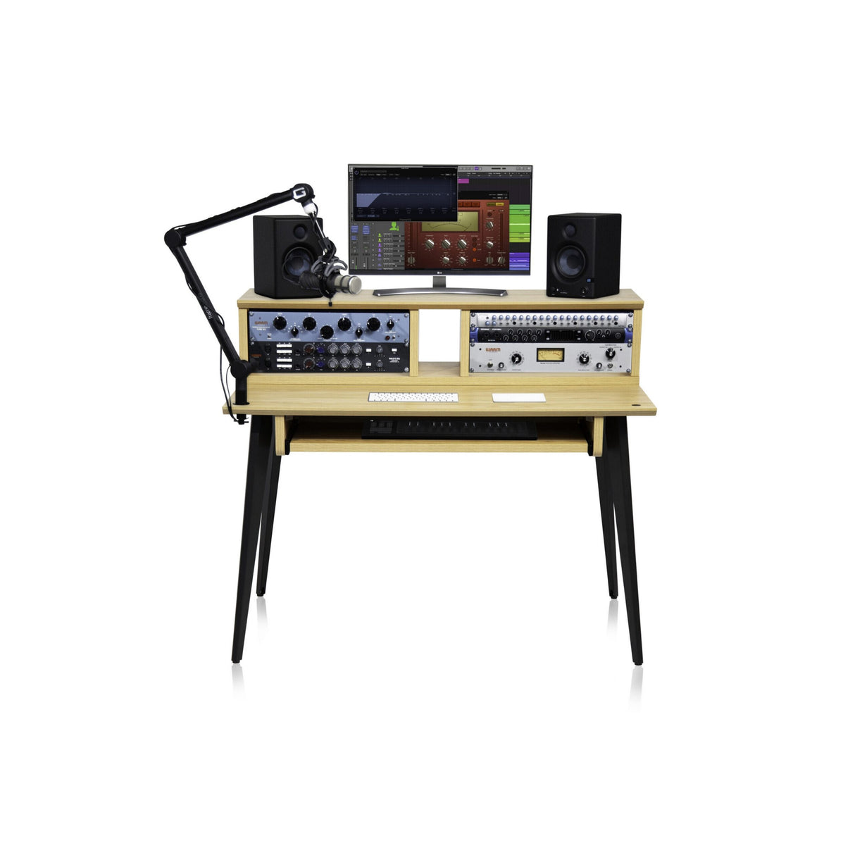 Gator GFW-ELITEDESK-MPL Elite Series Furniture Desk Natural Maple Matte Finish