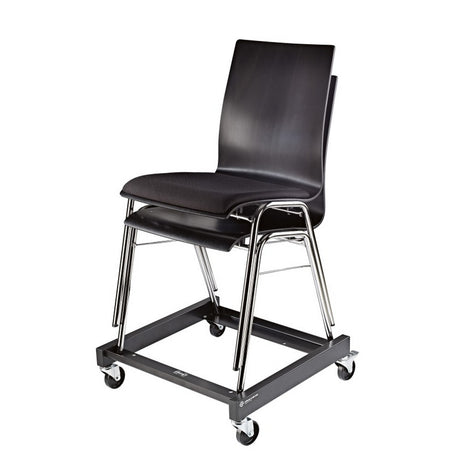 K&M 13490 Chair Transport Cart, Black
