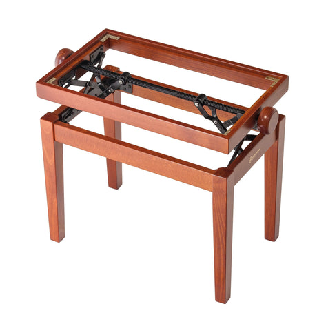 K&M 13740 Piano Bench Wooden Frame without Cushion, Cherry Matt Finish