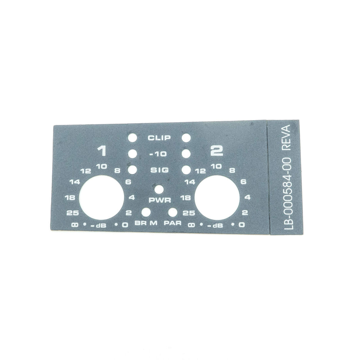 QSC LB-000584-00 Replacement Gain Sticker for PLX2 Series Single Unit