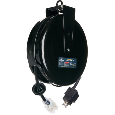 Stage Ninja STX-20-1 20 Foot Retractable 12/3 Power Reel 15 Amp