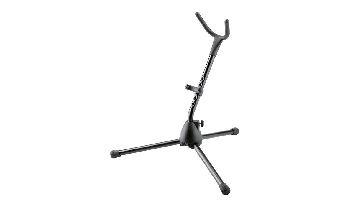 K&M 14300 Foldable Alto Tenor Saxophone Stand Black