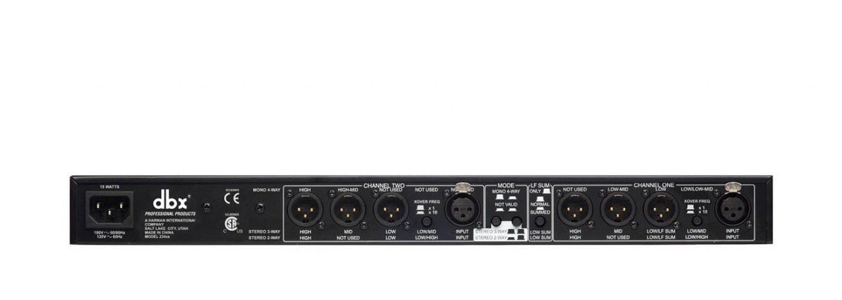 DBX 234XS Stereo 2/3 Way Mono 4-Way Crossover