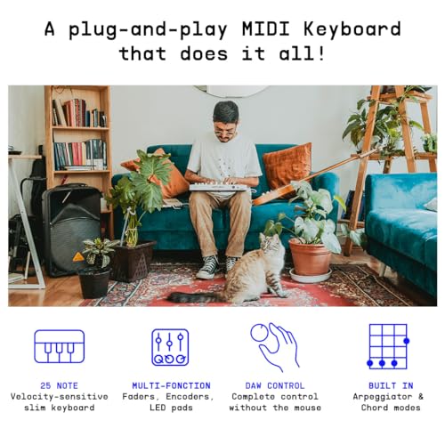 Arturia MiniLab 3 25-Note Compact MIDI Keyboard and Pad Controller White (Used) - used