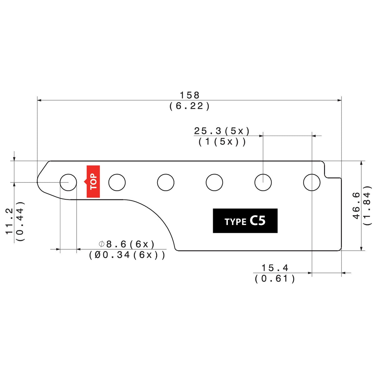 Tronical Backplate Type C5 Guitar Contacting PCB for TronicalTune Plus - accessories