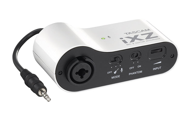 TASCAM iXZ Mic and Instrument Input for iPhone iPad or iPod Touch