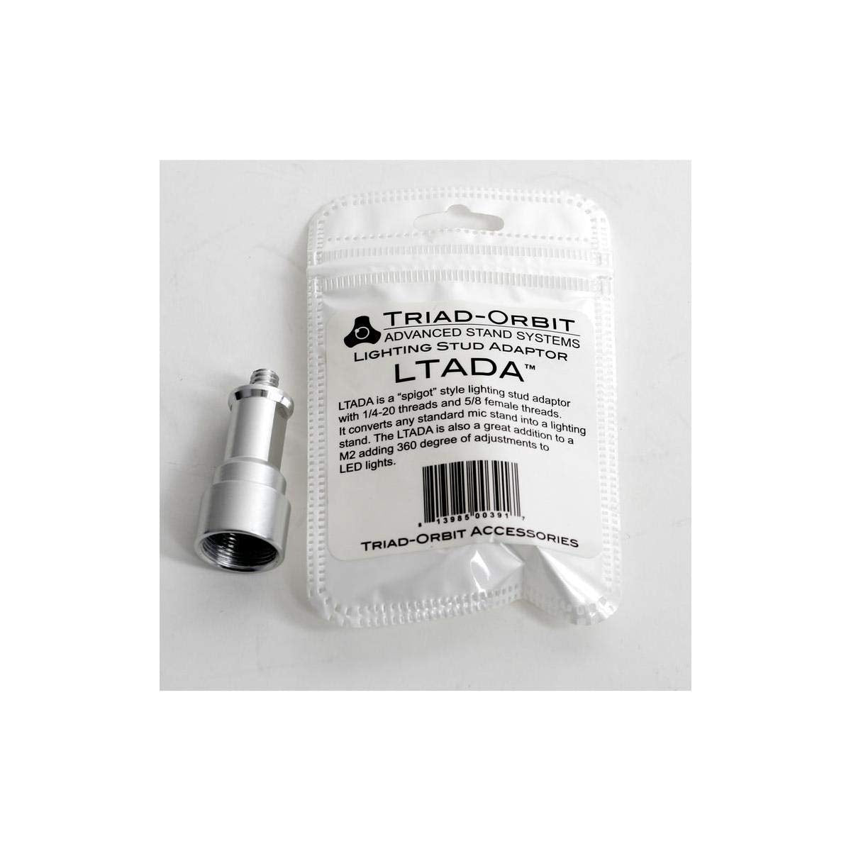 Triad-Orbit LTADA 5/8 Female to Light Stud Male Adaptor