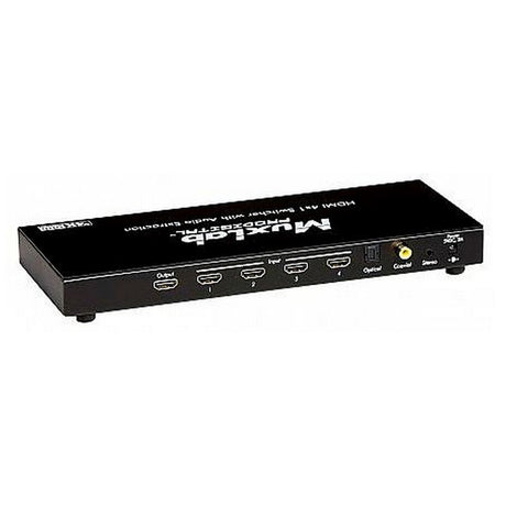 MuxLab 500430 | HDMI 1X4 UHD 4K Switcher with Audio Extraction