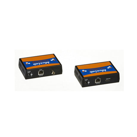 MuxLab 3G-SDI to HDMI Extender Kit 500715 | 3G SDI HDMI Video Extender Kit Cat5e/6 RJ45 Plug Cable Signal Detect Transmitter and Receiver