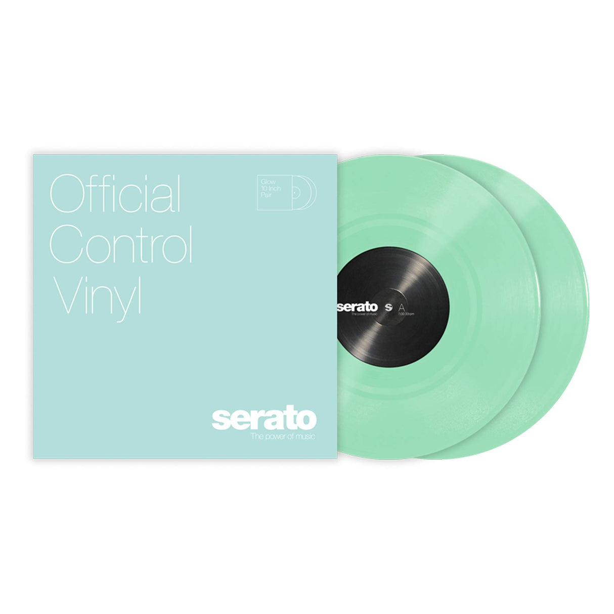 Serato 10-Inch Control Vinyl Glow in the Dark Pair