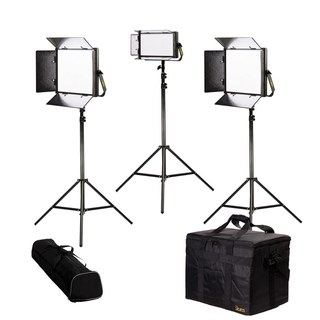 Ikan LW-2F1H Lyra Daylight 3-Point LED Soft Panel Light Kit