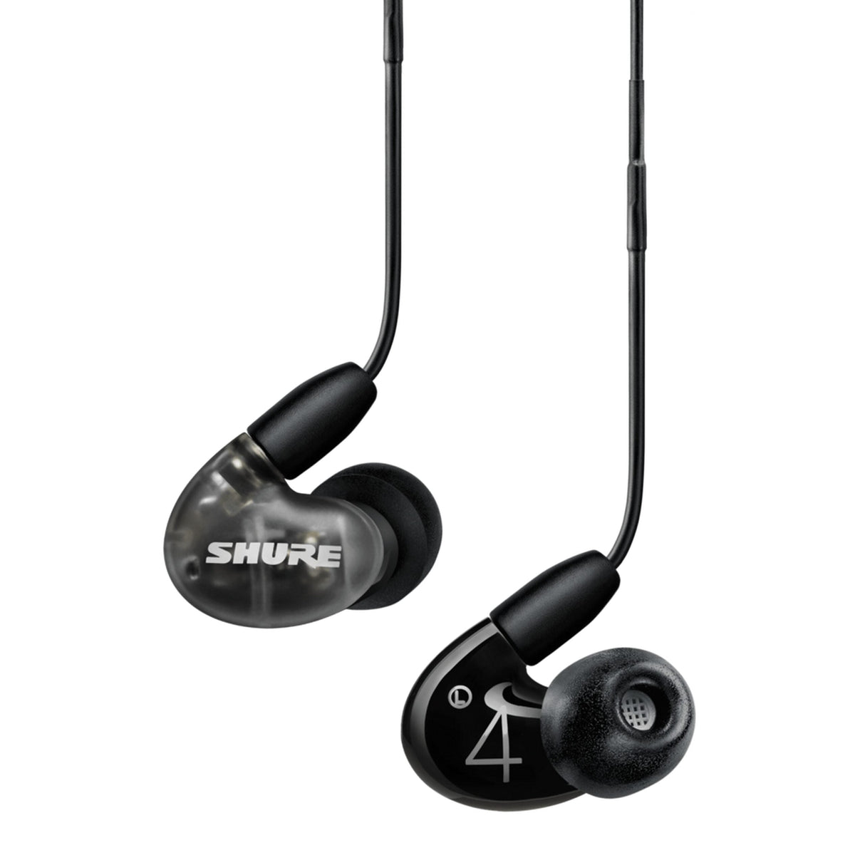 Shure AONIC 4 SE42HYBK + UNI Wired Sound Isolating In-Ear Headphone Black/Gray (Used) - used