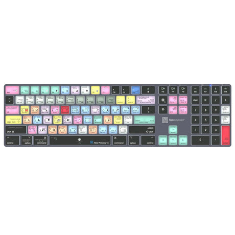 Logickeyboard Adobe Photoshop CC TITAN Wireless Backlit Keyboard for Mac US English