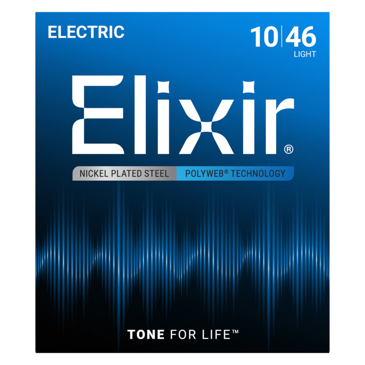 Elixir 12050 Nickel-Plated Steel POLYWEB Electric Guitar Strings - Light (10-46)