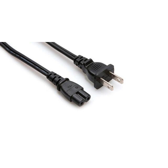 Hosa PWP-426 IEC C7 to NEMA 1-15P Power Cord 8-Feet