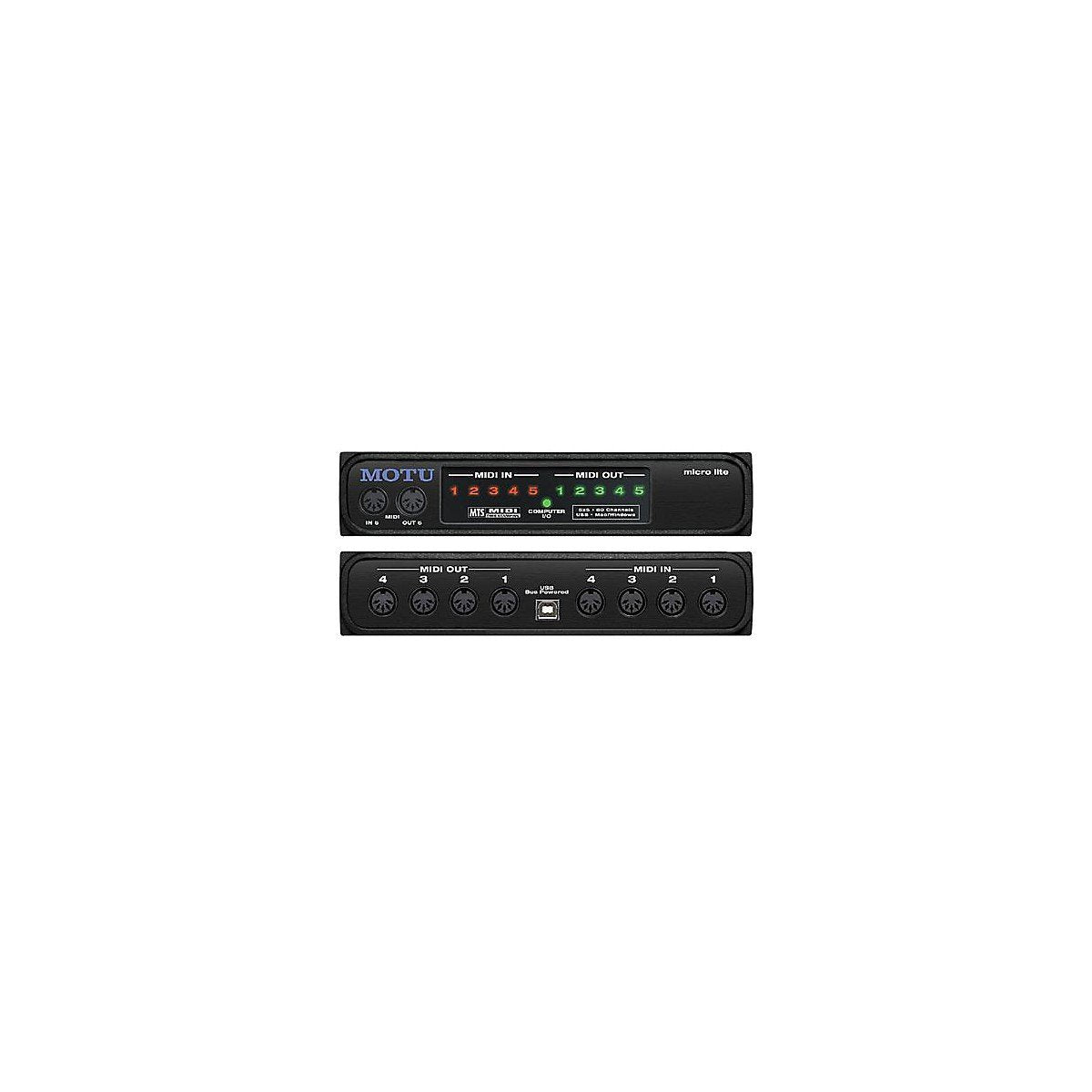 MOTU micro lite 5x5 MIDI Interface for Mac OS X and Windows
