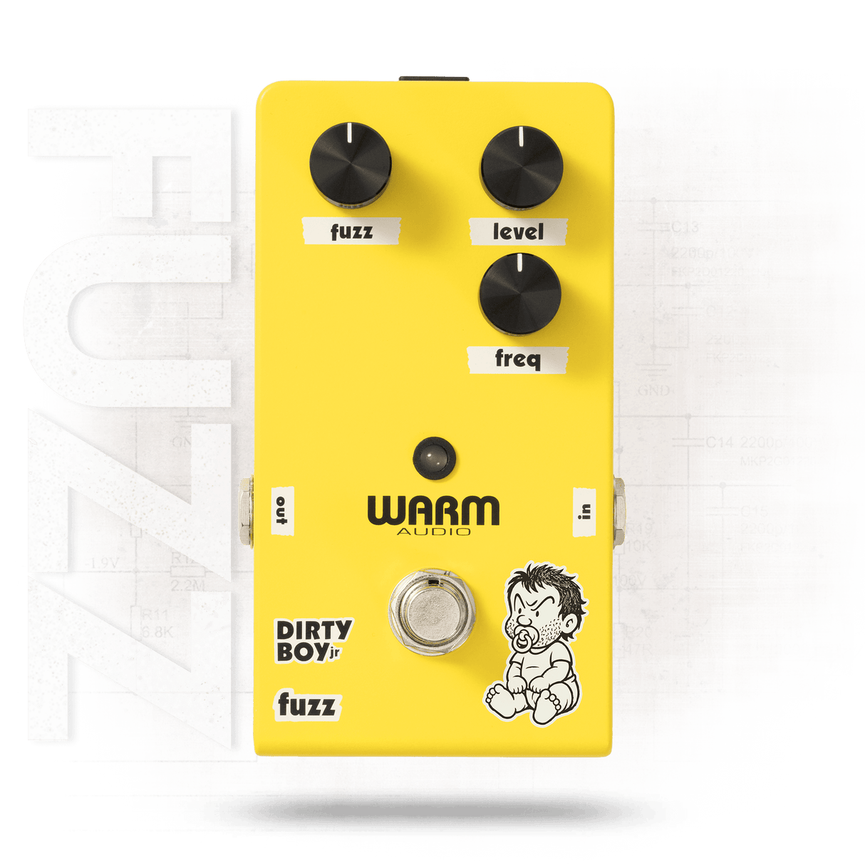 Warm Audio WA-DBjr-FZ Dirty Boy Jr. 6-Position Analog Fuzz Pedal