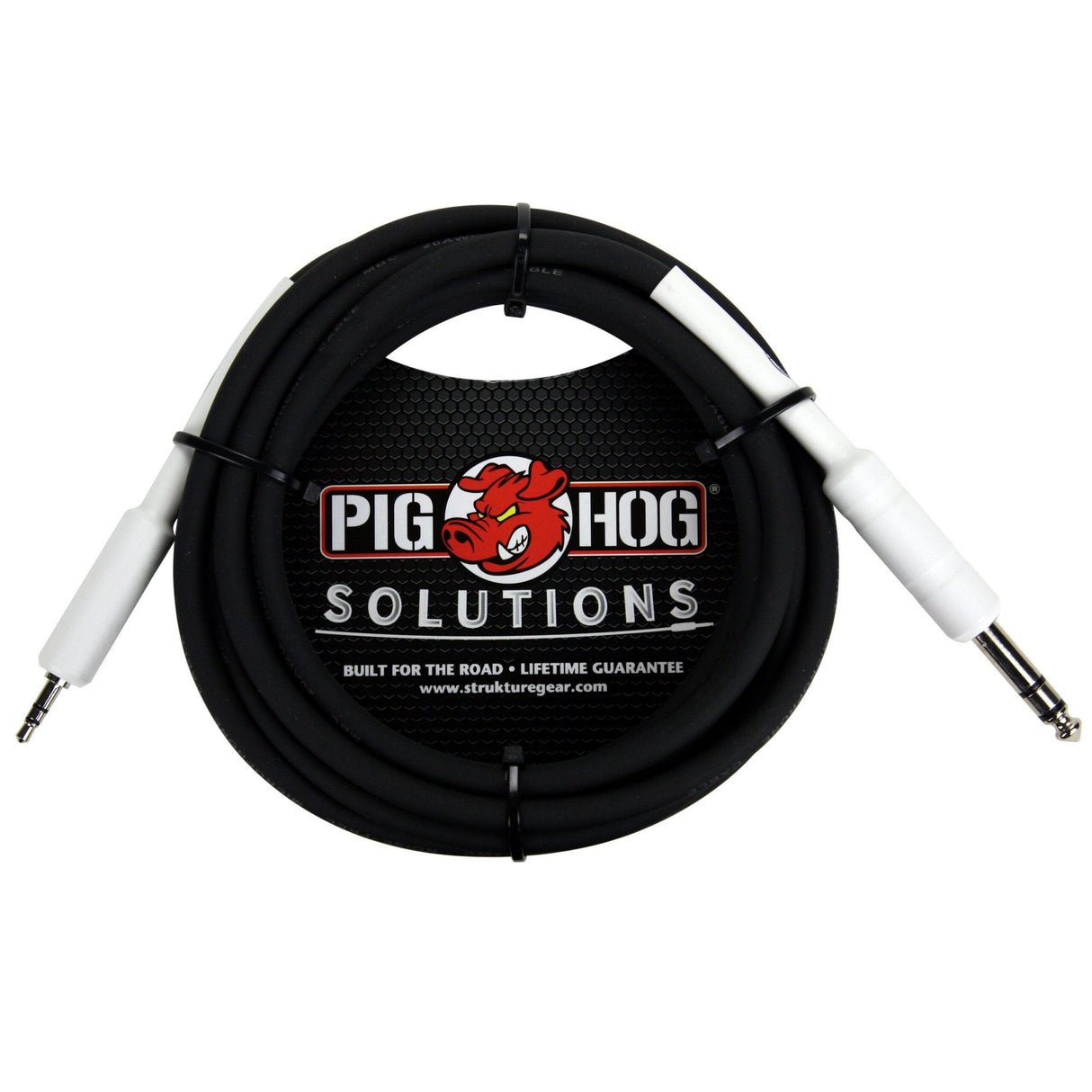 Pig Hog PX48J6 Cable - 1/4-Inch TRS to 1/8-Inch Mini 6-Foot