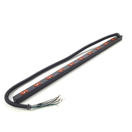 Lowell ACS-2020-IG-10C-HW Power Strip-20A 10-Circuits 10 IG Duplex Outlets Hardwired 6ft Flexible-Conduit