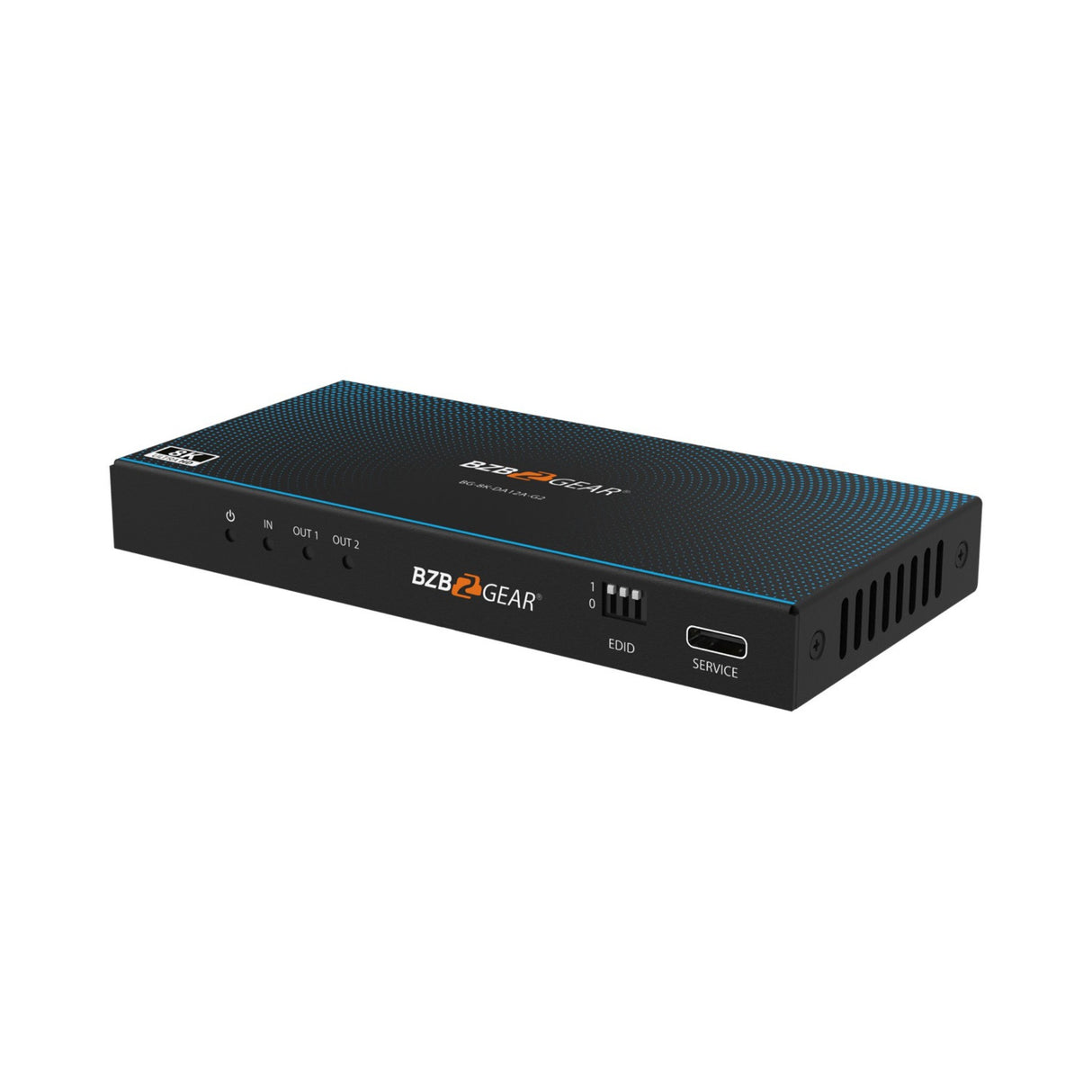 BZBGEAR BG-8K-DA12A-G2 1x2 8K HDMI 2.1 Splitter with Audio De-Embedding