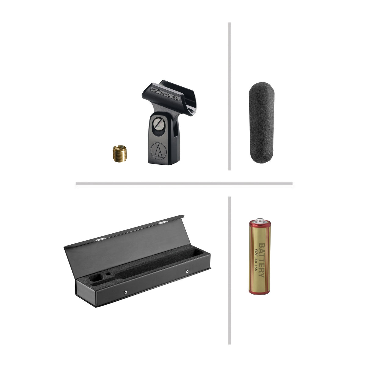 Audio-Technica AT897 11in Line Gradient Short Shotgun Broadcast Production Microphone