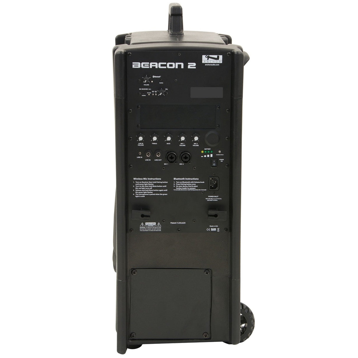 Anchor Audio BEA2-U2 Beacon 2 with Built-in Bluetooth and Dual Wireless Mic Receiver