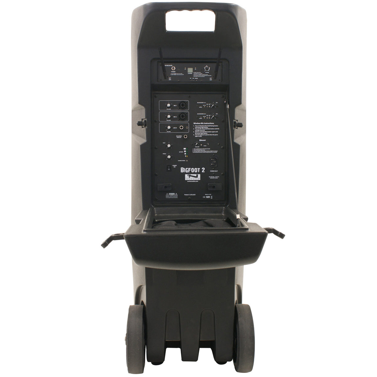 Anchor Audio Bigfoot 2 BIG2-RU4 Portable Sound System with Built-In Bluetooth AIR Wireless Receiver and 2 Dual Wireless