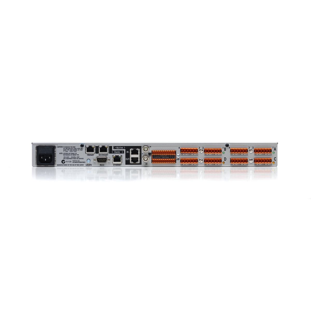 BSS BLU-806 Networked Signal Processor with Dante BLU Link Chassis