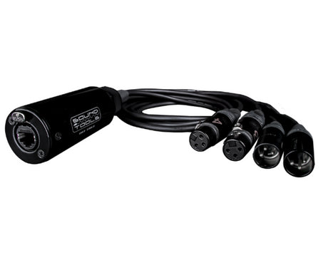 SoundTools CTMFX CAT Tails 2-Male XLR and 2-Female XLR Breakout Tails to Female etherCON 24-Inch