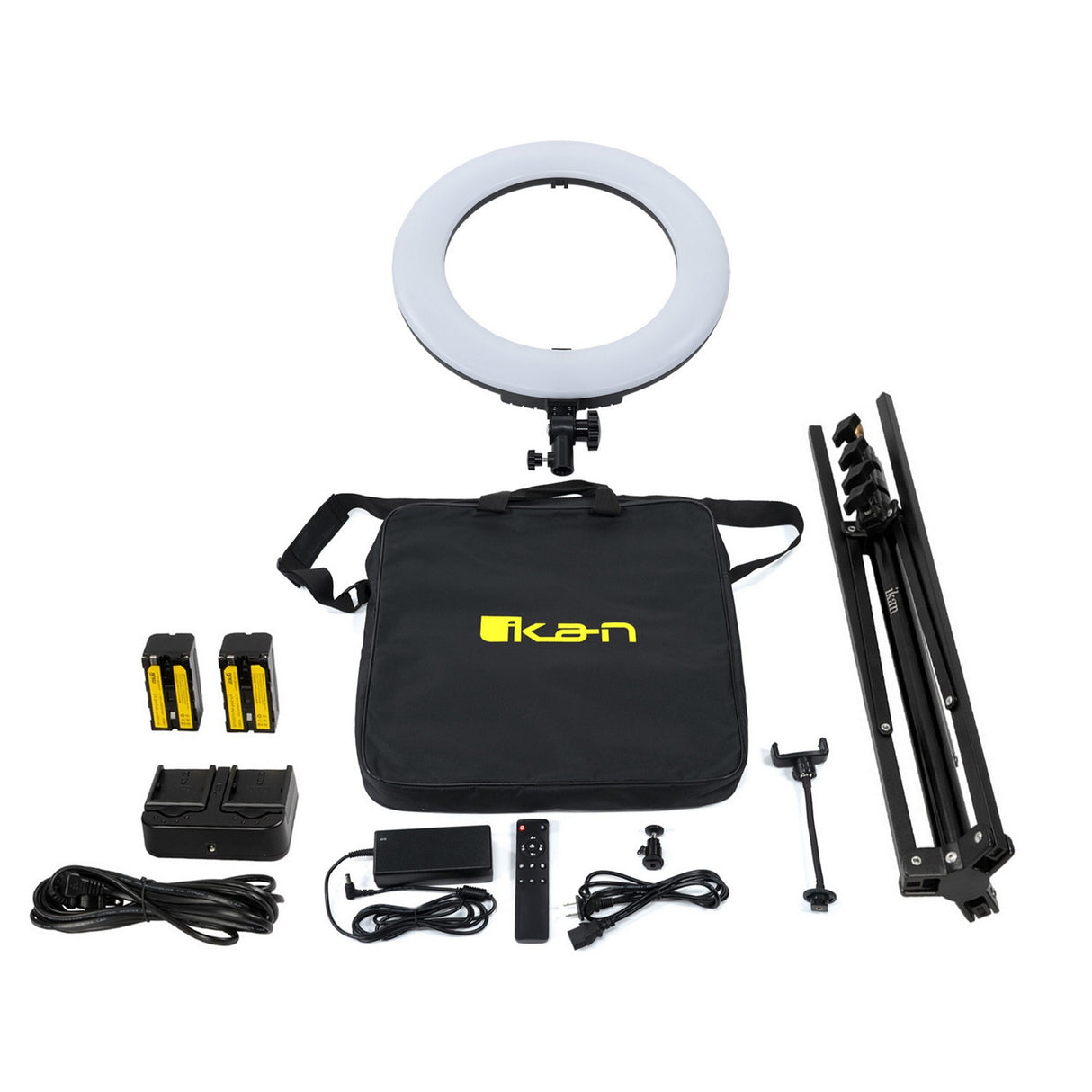 Ikan RLB48-M2-KIT Oryon 18-Inch Ring Light Kit with Batteries and Stand