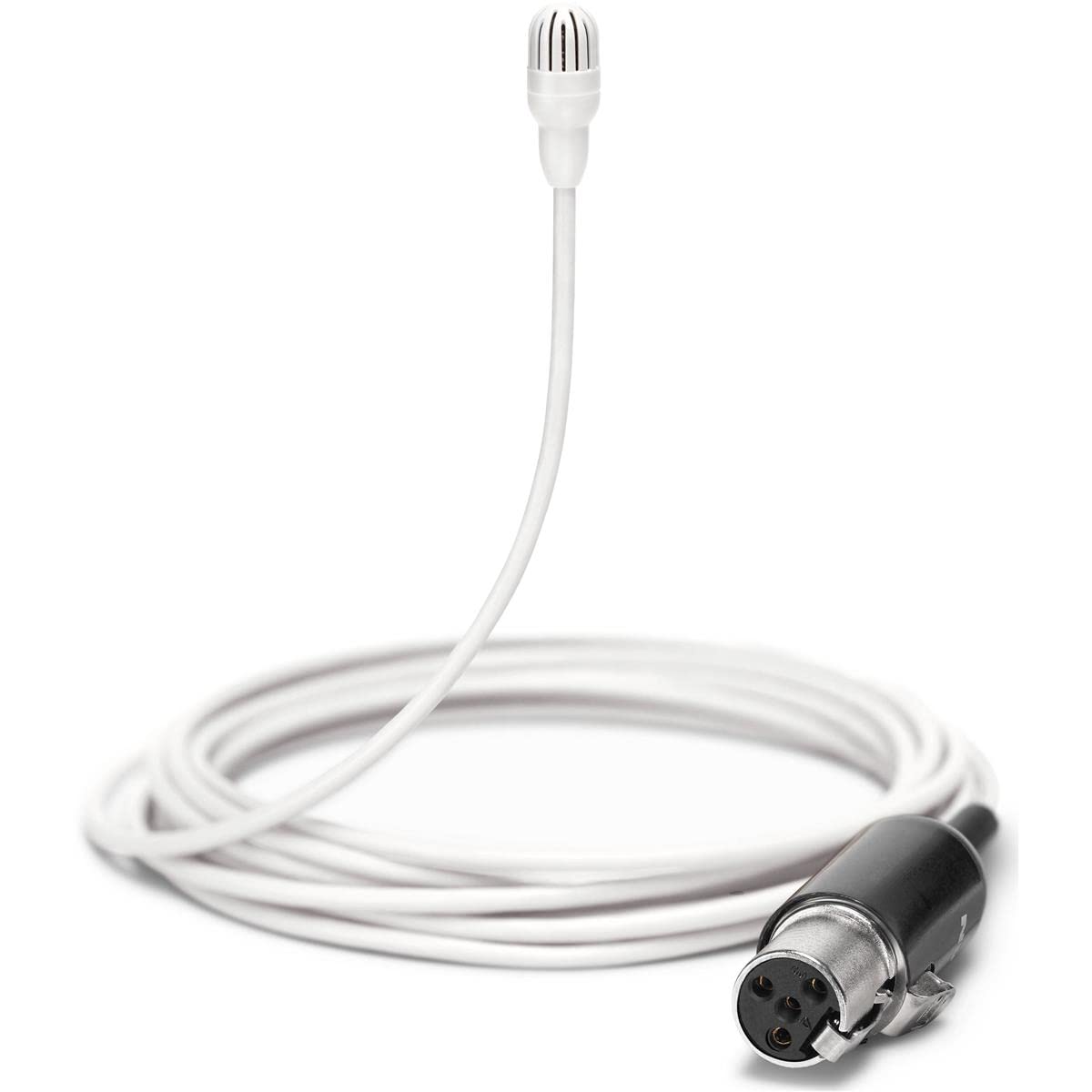 Shure TL47W/O TwinPlex Omnidirectional Subminiature Lavalier Microphone White TA4F Connector No Accessories