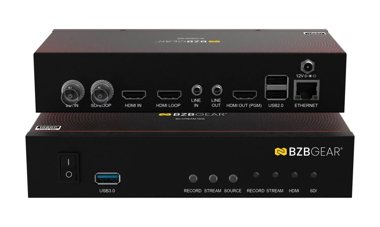 BZBGEAR Professional Full HD SDI & HDMI Streaming Encoder / Decoder