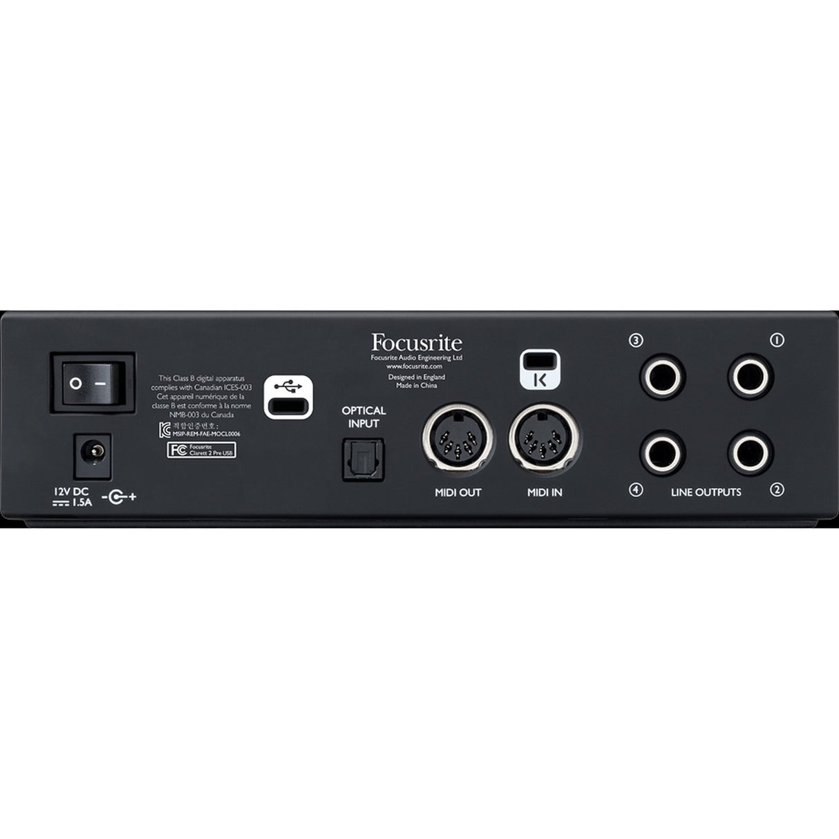 Focusrite Clarett 2Pre USB 10x4 USB Audio Interface