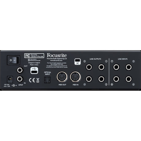 Focusrite Clarett 4Pre USB 18x8 USB Audio Interface