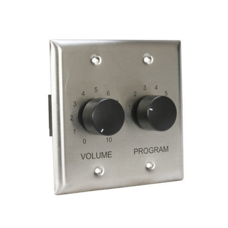 Lowell CS650-SS 6-Source Program Selector Switch with Volume Control Single Unit