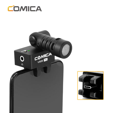 Comica CVM-VS09 TC Cardioid Smartphone Microphone for Phones with Type-C Interface