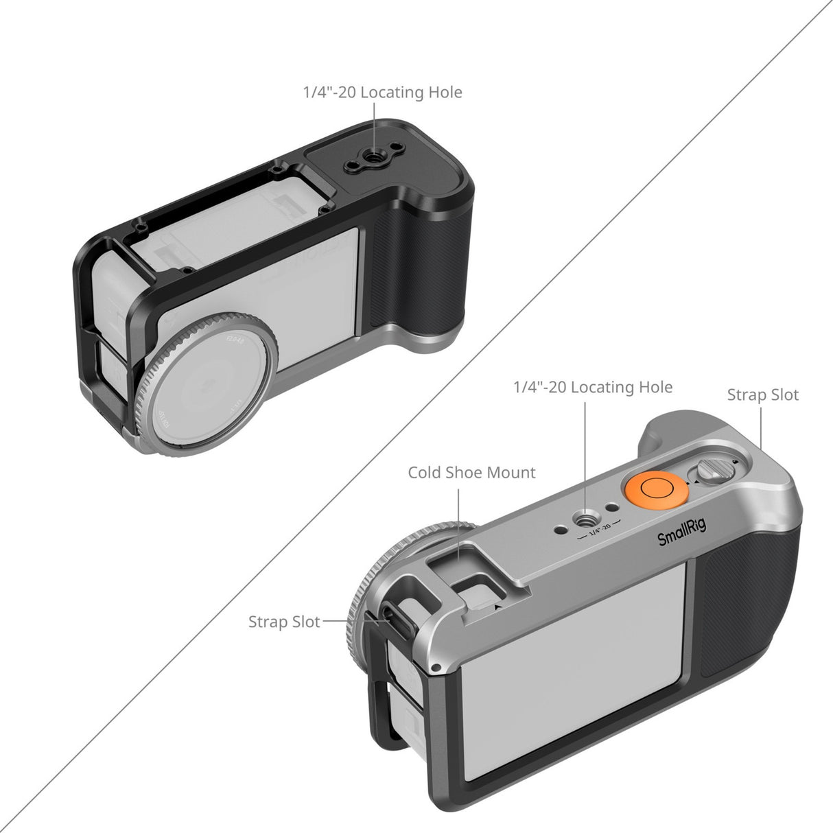 SmallRig Cage Kit for DJI Osmo Action 6 with Shoulder Strap & Lens Ring (5891)