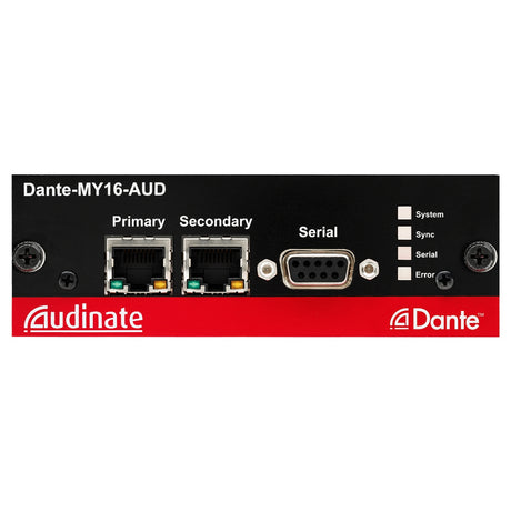 Yamaha DANTE-MY16-AUD | Audinate 16 Channel Dante Network In Out Card