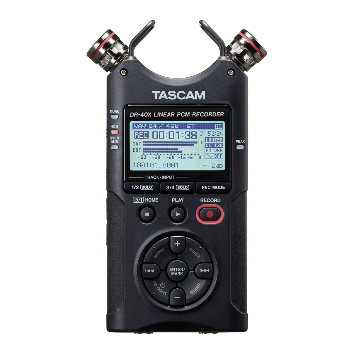 Tascam DR-40X Four Track Digital Audio Recorder and USB Audio Interface