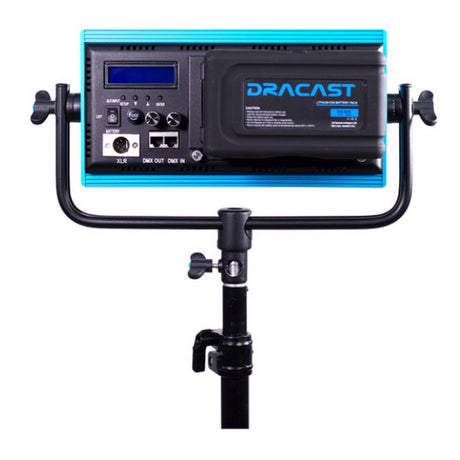 Dracast DRDP3LBLK Plus Series Bi-Color 3-Light Location Kit with V-Mount and Gold Mount Battery Plates