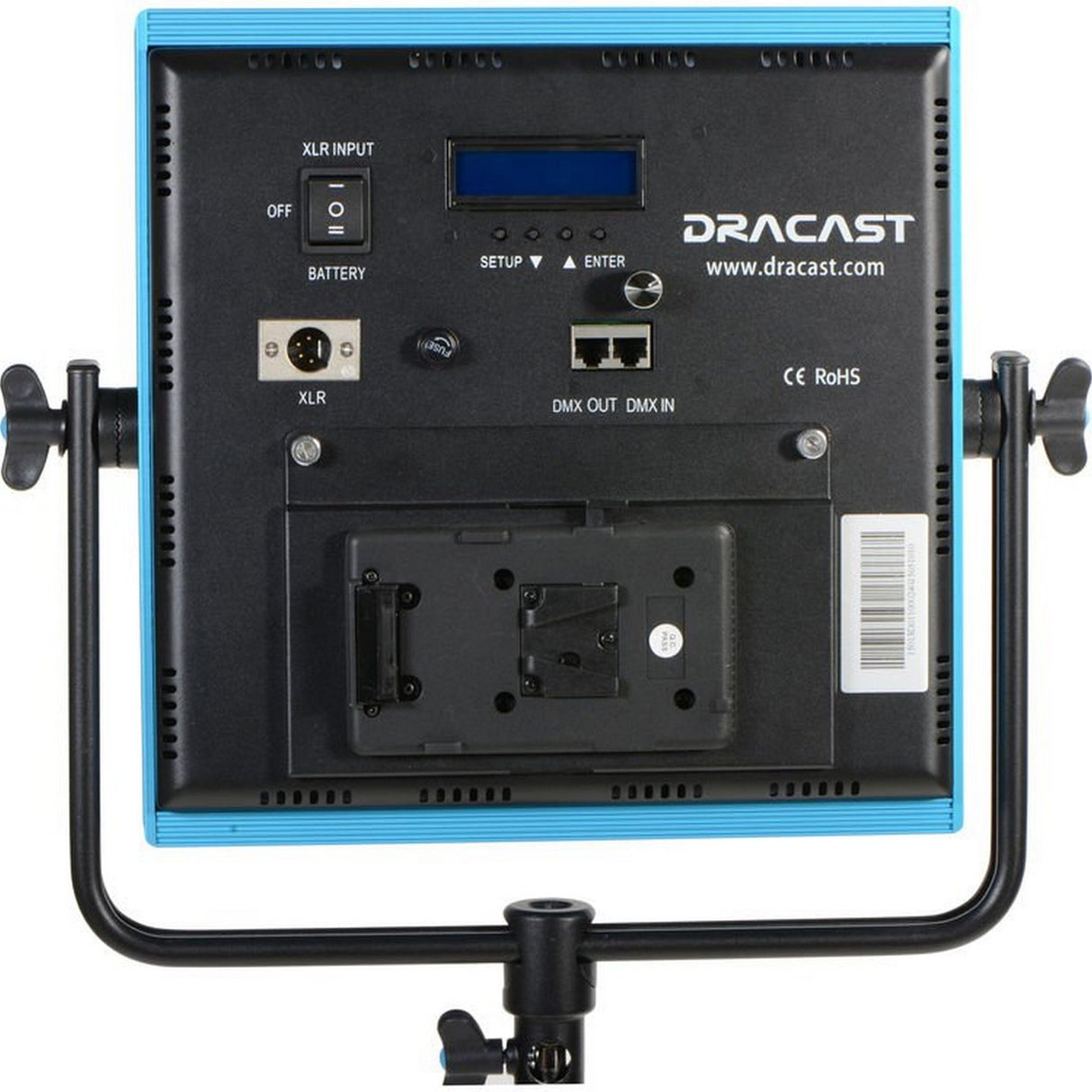 Dracast DRPL1000D2KSK LED1000 Plus Series Daylight 2 Light Kit with V-Mount and Gold Mount Battery Plates and Light