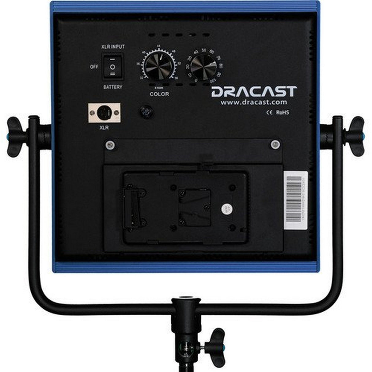 Dracast DRSTUBV LED1000 Pro Bi-Color 3-Light Studio Kit with V-Mount Battery Plates